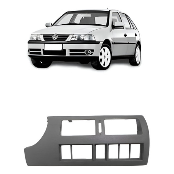 Moldura Painel Preto Central Gol Parati G3 2003 2004 2005