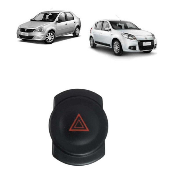 Botão Pisca Alerta Sandero /logan 2007-2013