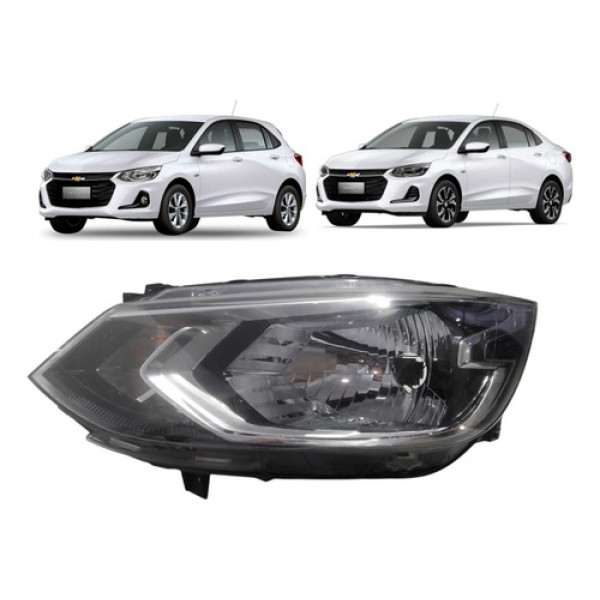 Farol Dianteiro Esquerdo Gm Onix S/led 2020/2024 Original