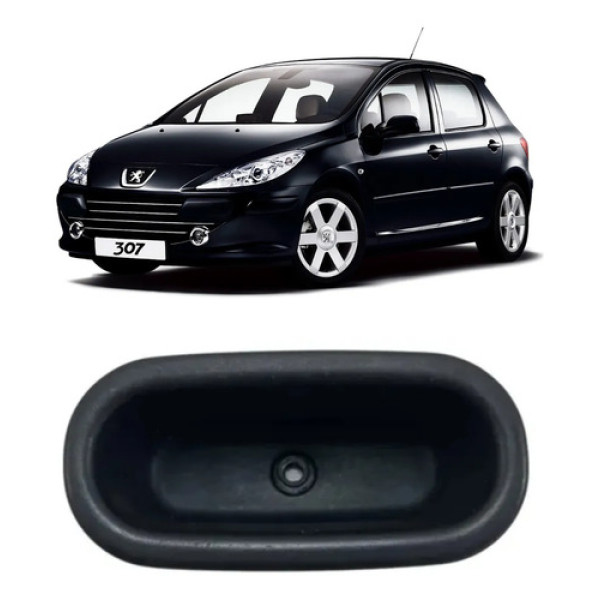 Puxador Porta Traseira Direita Peugeot 307 2008 A 2012 Usado Preto