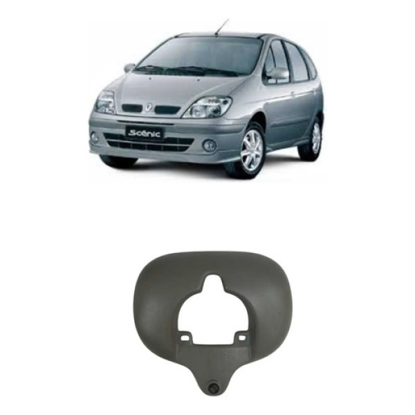 Moldura Acabamento Cinto Segurança Teto Renault Scenic 05/07 Cinza