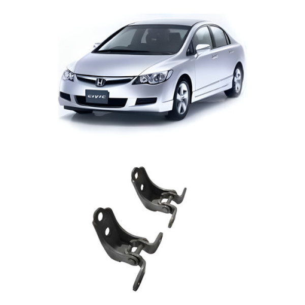 Par Dobradiça Porta Dianteira L/e Honda New Civic 2007/2011