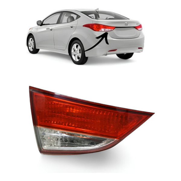 Lanterna Esquerda Tampa Elantra 2011-2014 Original Usado