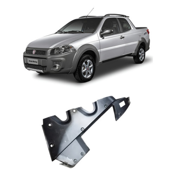 Moldura Coluna Fiat Strada Lado Direito 2015 2016 A 2018