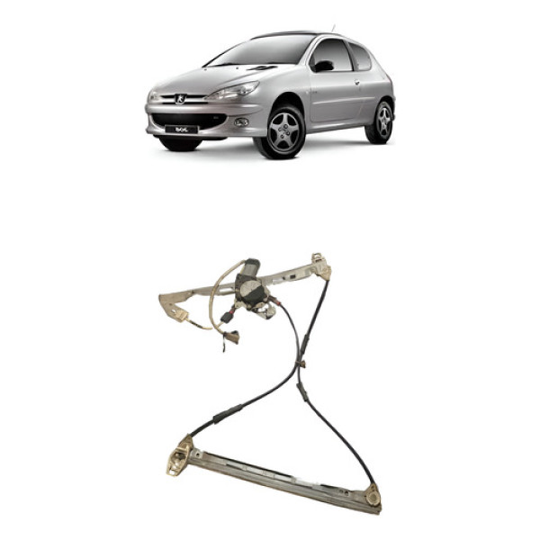 Máquina De Vidro Peugeot 206 Dianteira Direita 2 Portas