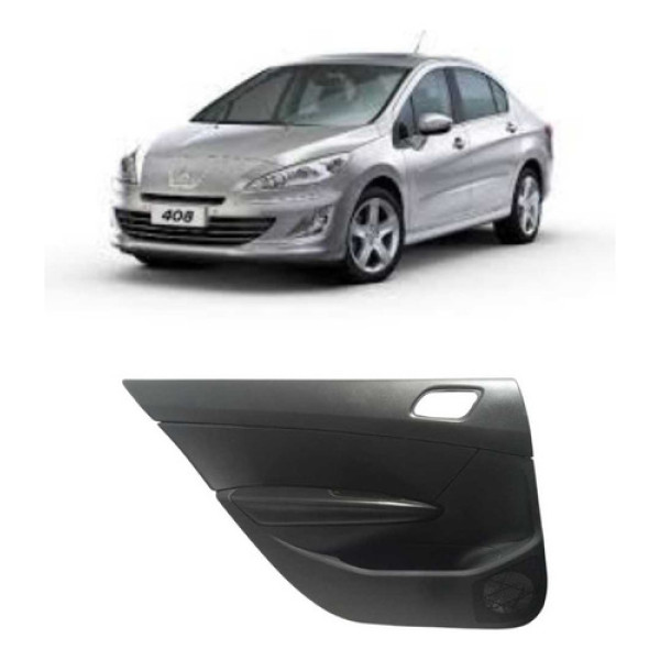 Forro Porta Traseiro Esquerdo Peugeot 408 2012 Original