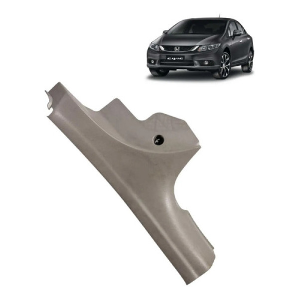 Soleira Traseira Direita Honda Civic G9 2012 2016 Cinza Claro