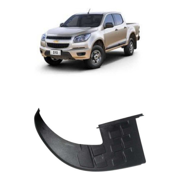 Moldura Pisante Parachoque Traseiro Esquerdo S10 2013 A 2020