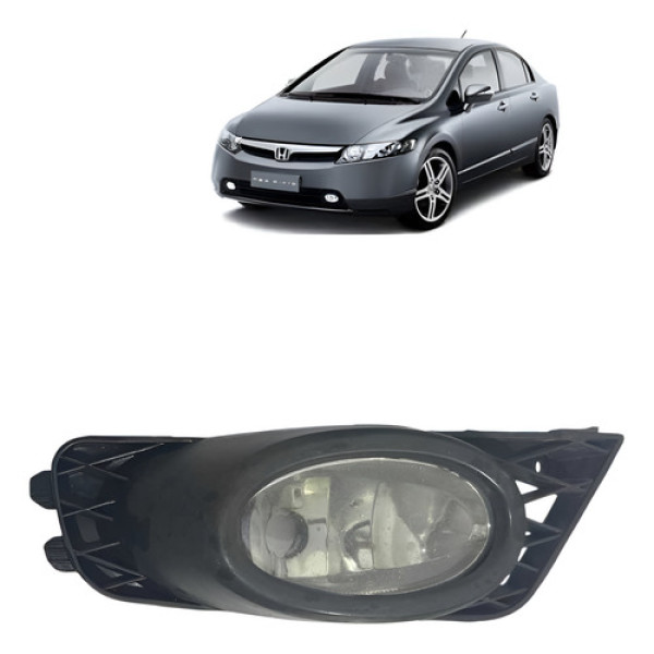 Farol Milha Auxiliar Honda Civic 2007 2011 Direito