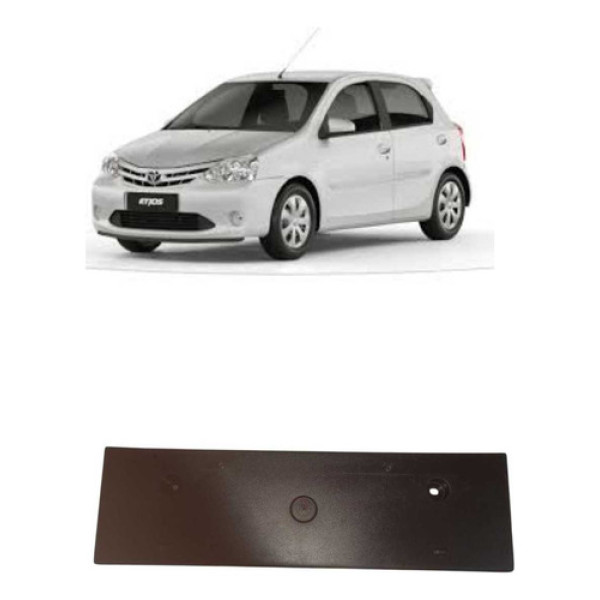 Suporte Placa Dianteiro Etios Sedan-hatch 2016/2021 Preto
