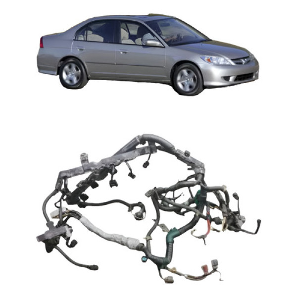 Chicote Do Motor Civic 1.7 2004  Automático 71842423