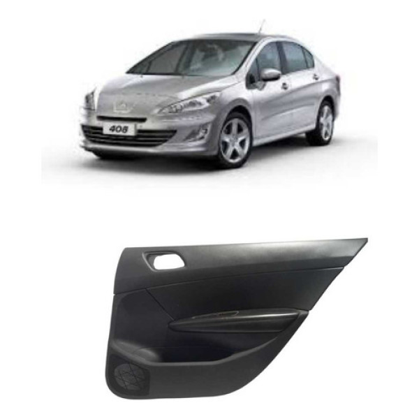 Forro Porta Traseira Direita Peugeot 408 2012 Original Usado