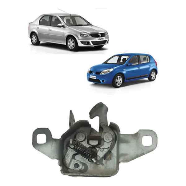 Fechadura Inferior Capo Renault Logan Sandero 2007 2013