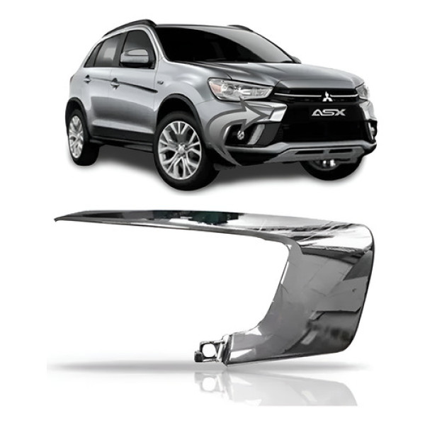 Friso Cromado Superior Parachoque Asx 2017 Direito *detalhe