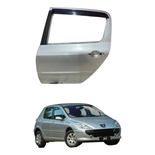 Porta Peugeot 307 2005 2011 Traseira Esquerda Usada