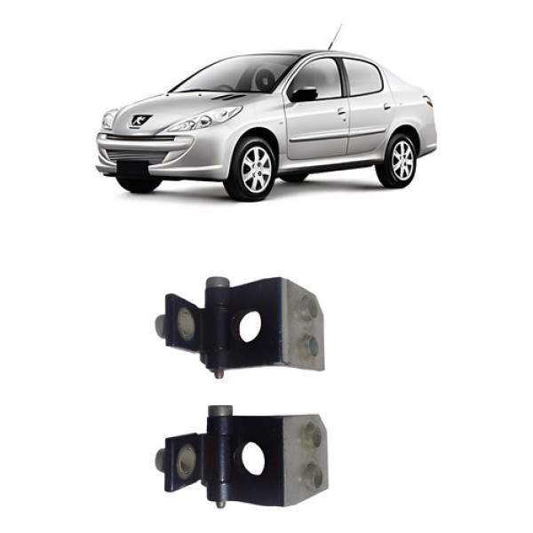 Par Dobradiça Dianteira Direita Peugeot 207 2002 /2004
