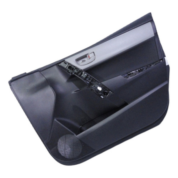 Forro De Porta Dianteiro Direito Preto Couro - Corolla 15/17