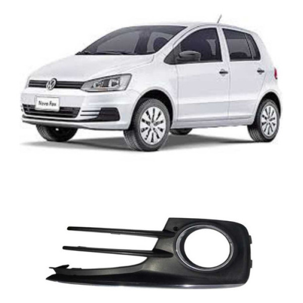 Moldura Milha Esquerda Fox 15 A 19 Original C/detalhe Preto Esquerdo