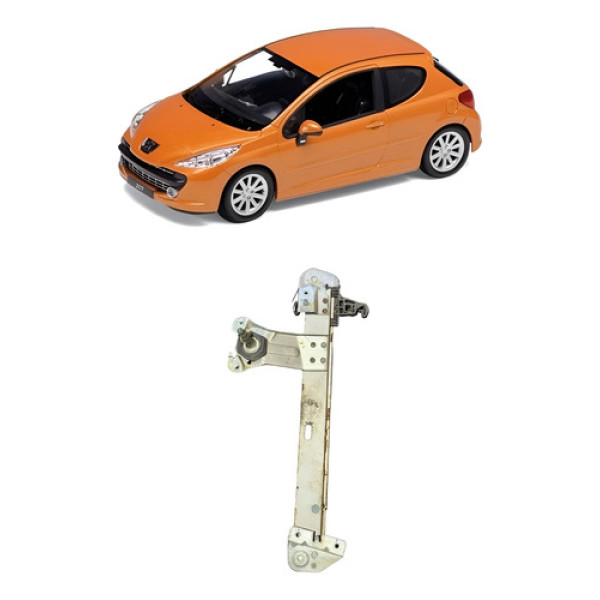 Maquina Vidro Peugeot 207 2005 2006 Traseira Esquerda Usado