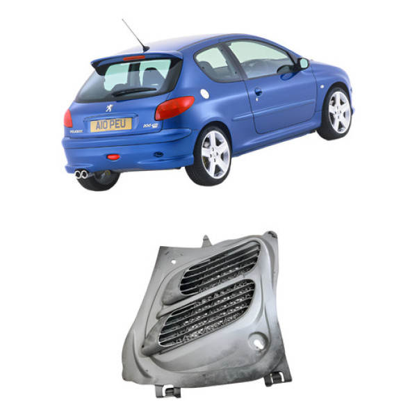 Grade Difusor Entrada Ar Capô Peugeot 206 2008
