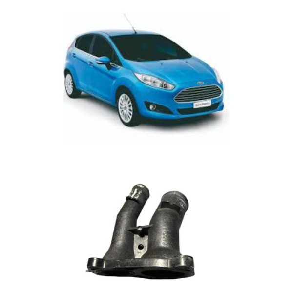 Flange Cavalete Agua Ford New Fiesta 1.6 16v 2014 2015