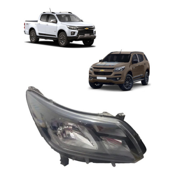 Farol Direito Black Chevrolet Trailblazer 2017 À 2023