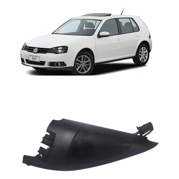 Moldura Interna Retrovisor Esquerdo C/ Tweeter Vw Golf 99-06
