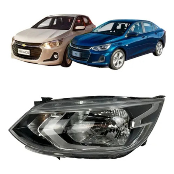 Farol Lado Esquerdo Gm Onix 2020 2021 2022 2023 Original