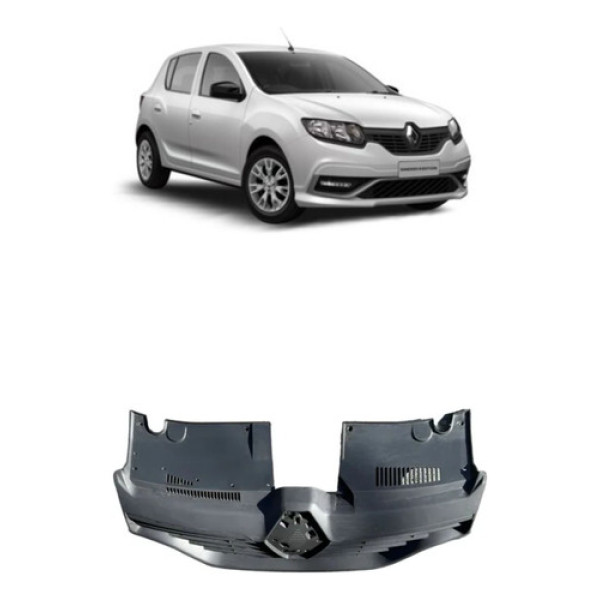 Grade Dianteira Do Radiador Renault Sandero 2016 C/detalhe