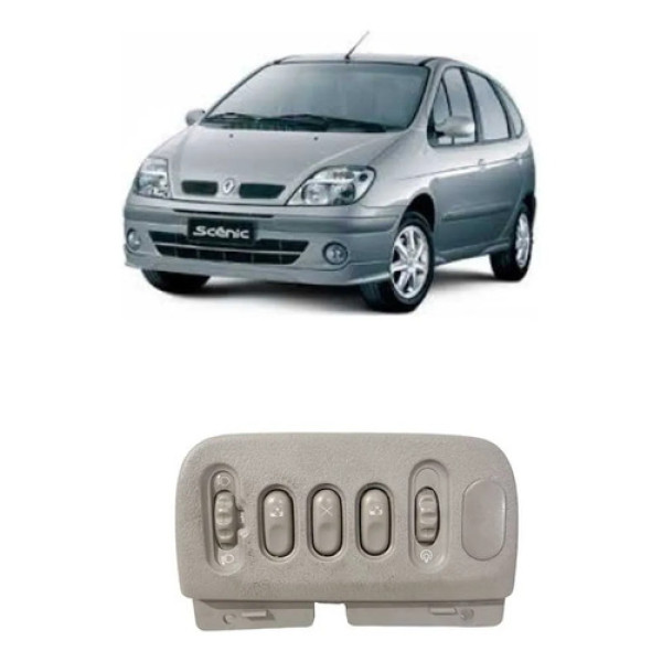 Botão Comando Vidro Farol Trava Renault Scenic 7700432429
