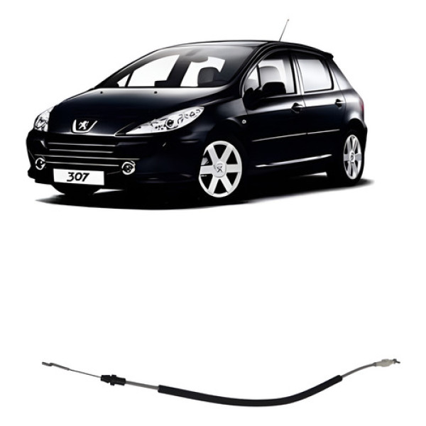 Cabo Fechadura Porta Tras Direita Peugeot 307 2007 A 2010