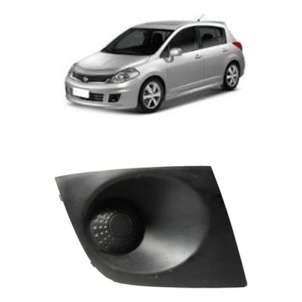 Grade Moldura Farol Milha Direito Nissan Tímida 08/13