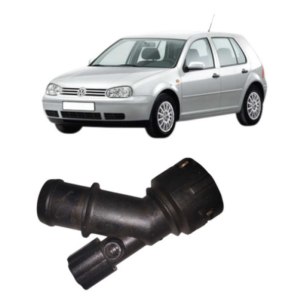 Flange Tubo Conexão Mangueira Radiador Golf Bora 01 Á 08