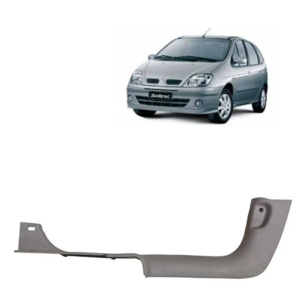 Soleira Dianteira Esquerda Renault Scenic 2005 Cinza Claro