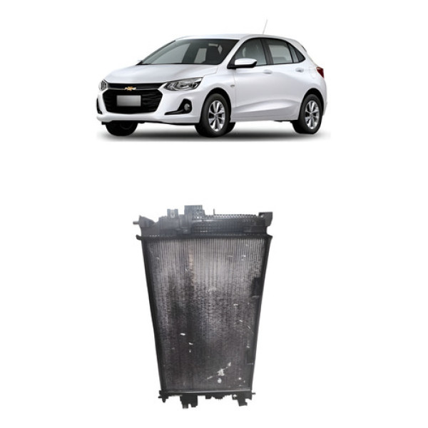 Radiador Chevrolet Onix 1.0 Turbo 2020/2023 (com Detalhe)