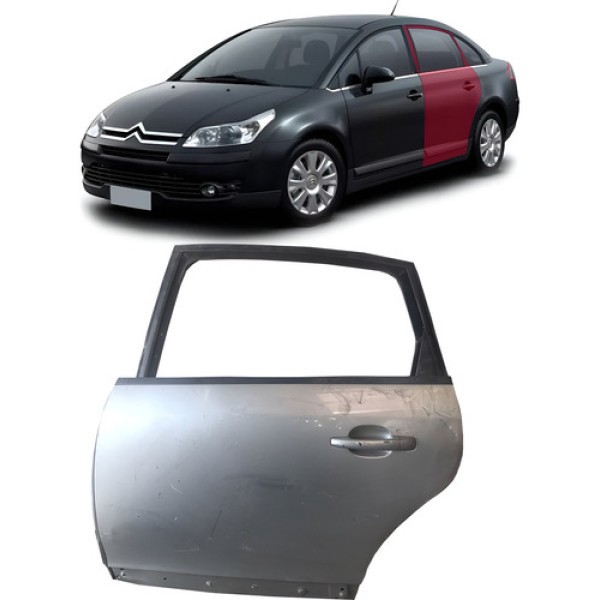 Porta Traseira Esquerda C4 Pallas 2007 08 09 10 11 2012