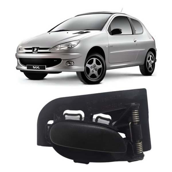 Maçaneta Interna Esquerda Peugeot 206 2002 2008 Original