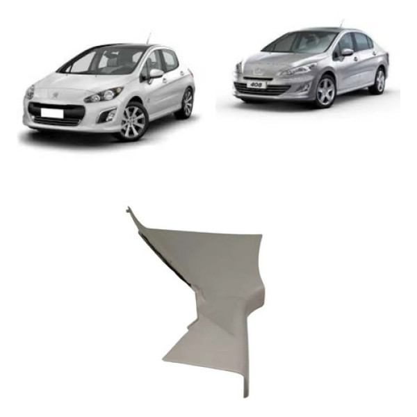 Acabamento Interno Coluna Traseira Esquerda Peugeot 408 2012 Cinza