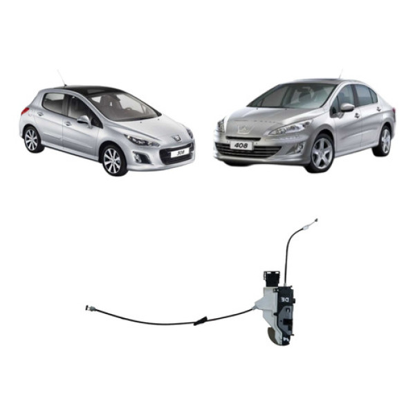 Fechadura Porta Dianteira Esquerda Peugeot 408 2012 A 2016