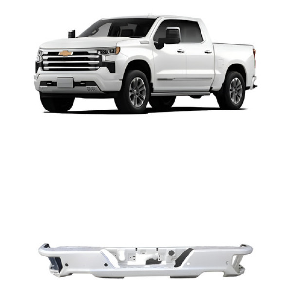 Parachoque Traseiro Chevrolet Silverado 2024 2025 Detalhe