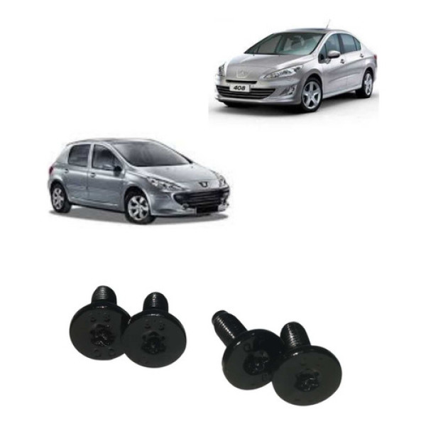 Kit Parafuso Tampa Traseira Peugeot 408 2012 4 Peças
