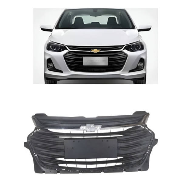 Grade Dianteira Radiador Chevrolet Onix Plus 2020 *detalhe