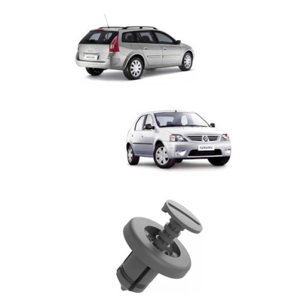 10 Presilhas Grampos Parachoque Renault Megane Scenic Logan