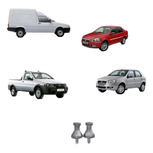 Kit 2 Pino Fixação Filtro Ar Fiat Uno Palio Strada Fiorino