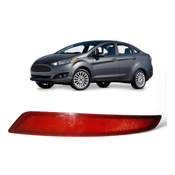 Refletor Olho De Gato Esquerdo  Traseiro Fiesta Sedam 13/18