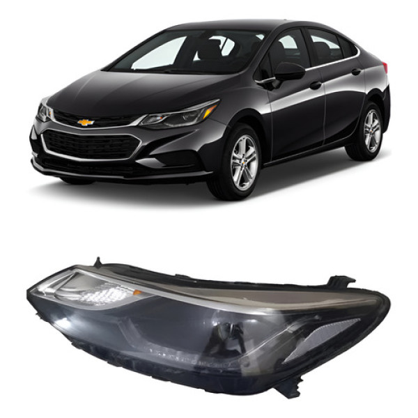 Farol Dianteiro Esquerdo Gm Cruze 2017 2018 2019  42680777