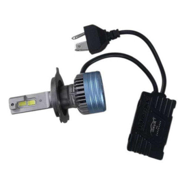 Ultra Led Max 15.000 Lumens 75w Por Lâmpada 6000k 9-36v H4 01 Preto Branco