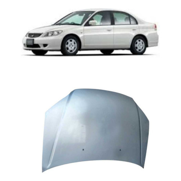 Capo Honda Civic 2004/2005 Prata C/detallhe