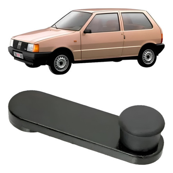 Manivela Vidro Preta  Uno Prêmio Elba Fiorino Mille Orig