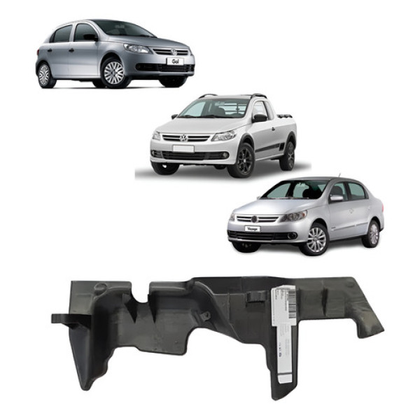 Condutor De Ar Radiador Vw Gol Saveiro Voyage G5 G6 